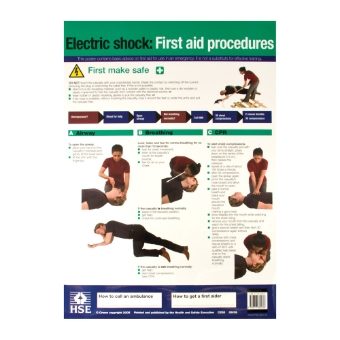 Electric Shock Poster, 560 x 400mm, Laminated - from Tiger Supplies Ltd - 550-03-87