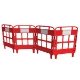 JSP Portagate Reflective Barrier - Red / White - 4 Gate