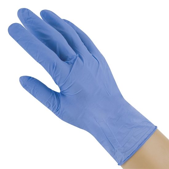 Nitrile Blue Powder Free Disposable Gloves - Single Pair  - (L)