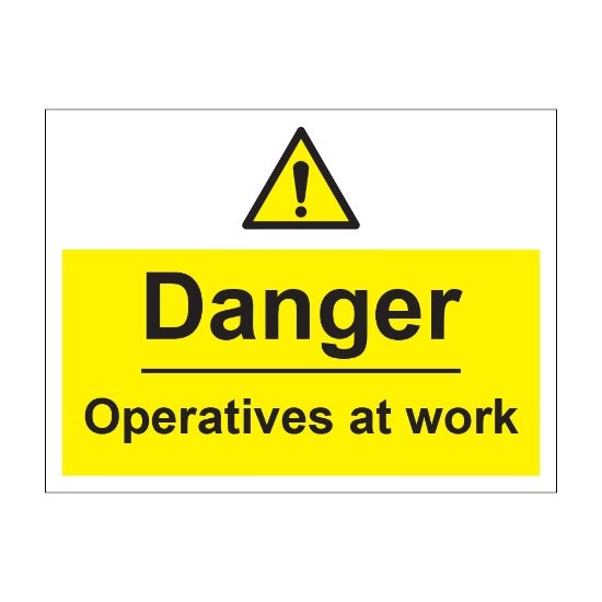 danger operatives at work