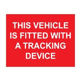-this vehicle is fitted with a tracking device-sa