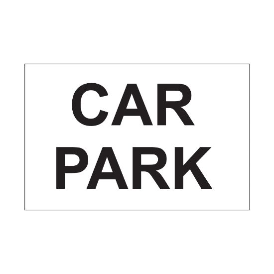 Car park sign, 300 x 200mm, 1mm Rigid Plastic - from Tiger Supplies Ltd - 560-04-44