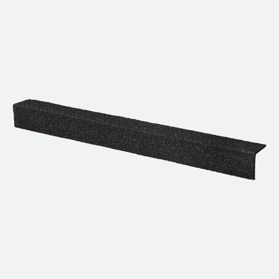 Anti-Slip GRP Stair Nosing - 55mm x 55mm x 1mm - Black