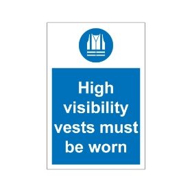 Hi visibility vests must be worn
