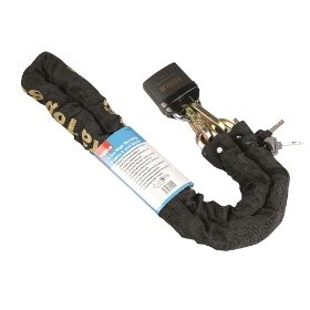High Security Padlock & Sleeved Chain