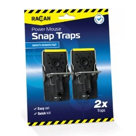 Racan Plastic Mouse Snap Trap - Pack of 2