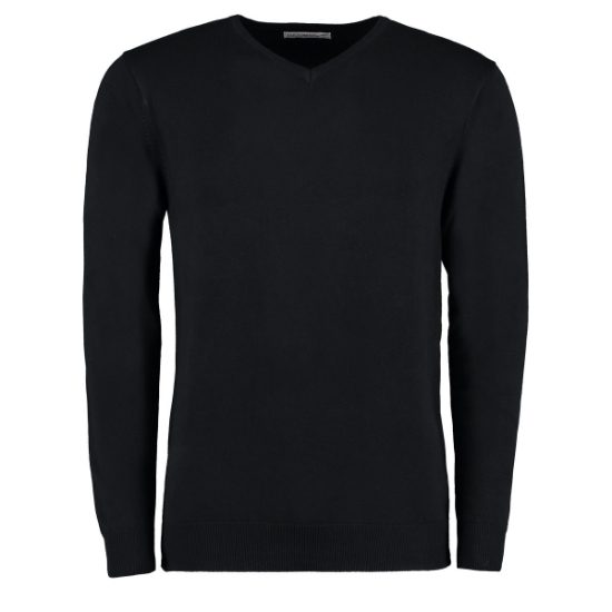 KK352 Mens V Neck Sweatshirt - Black 