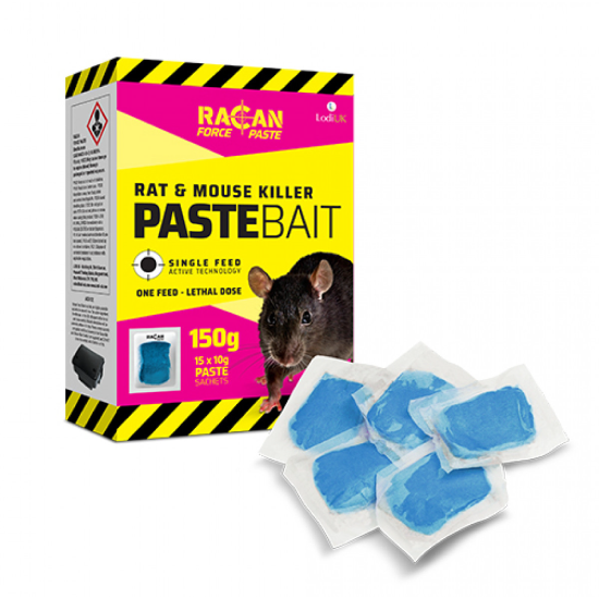 Racan Force Rat & Mouse Killer Paste - 15 x 10g Sachets