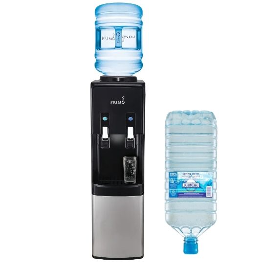 Floor Standing Water Cooler c/w 5 x Spring Waters - 15 Litre