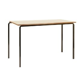 Jermini Classroom Table 1200 x 600 x 760 - Beech/Black