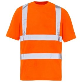 Delta Plus Panoply Offshore High Visibility Orange Polo Shirt Hi-Viz T-Shirt PPE 