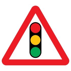 Traffic Signals Ahead Sign