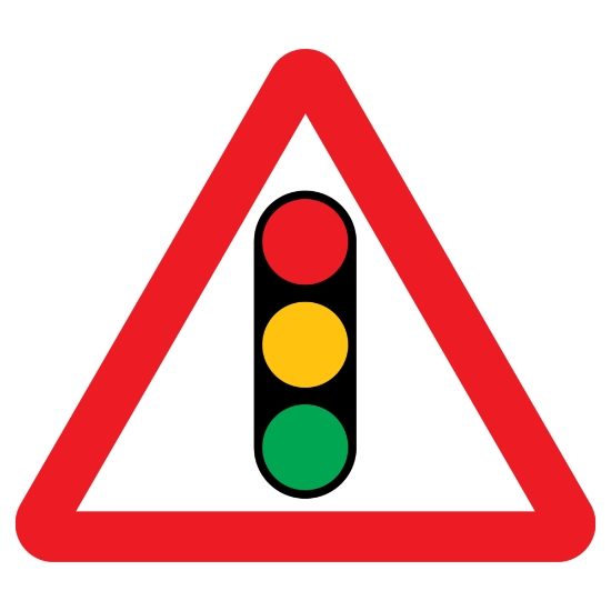Traffic Signals Ahead Sign