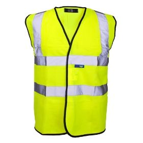 Hi Vis Yellow High Viz Safety Vest Women Men Visibility Waistcoat Jacket Coat UK 