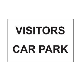 Visitors car park - 300mm x 200mm