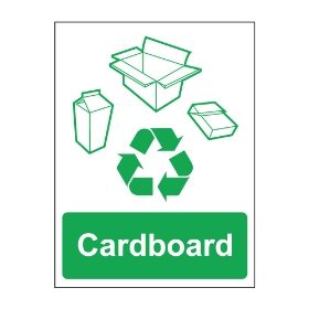 Cardboard sign, 100 x 75mm, Self Adhesive Vinyl - from Tiger Supplies Ltd - 570-05-01