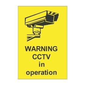 Warning CCTV in operation 400mm x 300mm