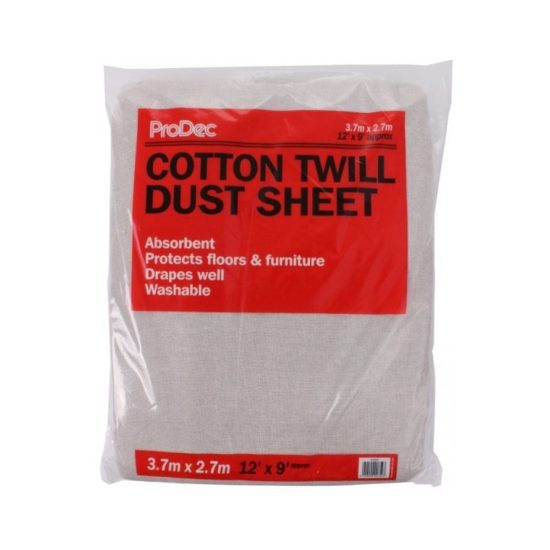 Cotton Dust Sheets - 12' x 9'
