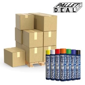 Spray Line Marking Paint - Yellow - 750ml - Pallet of 1,080