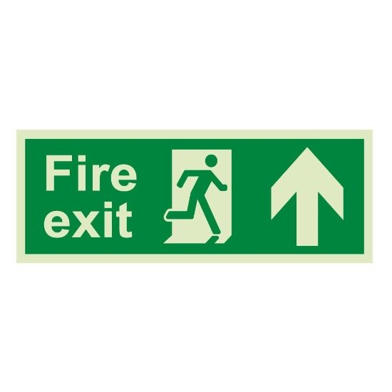 Fire Exit Arrow Up