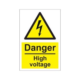 Danger high voltage 200mm x 300mm