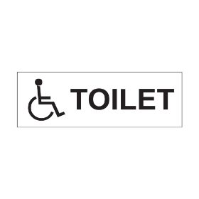 Disabled Toilets - 300mm x 100mm