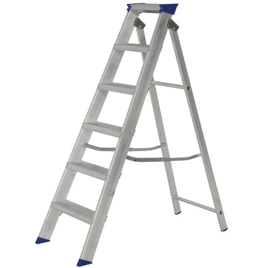 Aluminium Step Ladder - 6 Tread