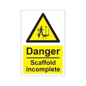 Danger overhead cables  200mm x 300mm  