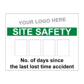 Site Safety TIme Lost Board 900mm x 700mm - 3mm Foamex
