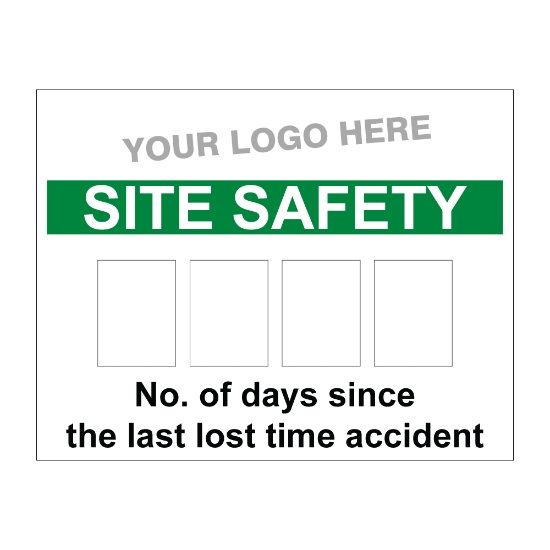 Site Safety TIme Lost Board 900mm x 700mm - 3mm Foamex