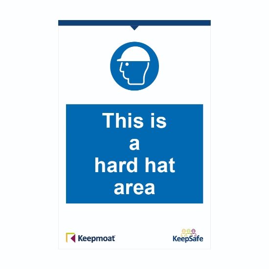 KPM-14B 200x300mm 1mm PVC Keepmoat Homes: This is a hard hat Area