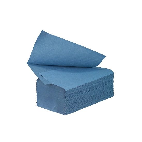 0020 Blue Z-Fold Hand Towel