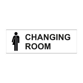 Gender Neutral Changing Room - 300x100mm