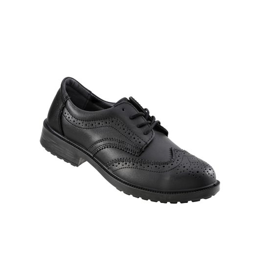 9076 Black Brogue Safety Shoes