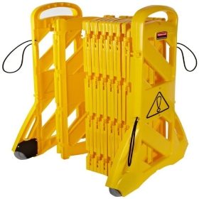 Rubbermaid Portable Mobile Barrier - Yellow