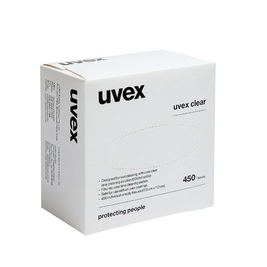 Uvex Cleaning Tissues - Pack of 450