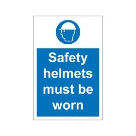 Safety helmets must be worn 
