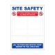 Site Safety With Your Own Logo 750mm x 1220mm - 5mm Foamex