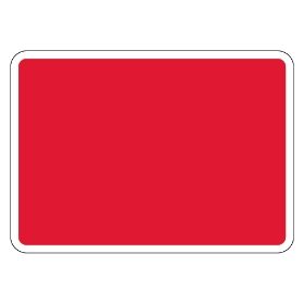 1050 x 750mm Blank Red (c/w White Border) - Black Plastic CR1 Quick Fit Sign