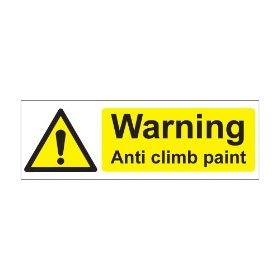 Warning Anti climb paint  600mm x 200mm 