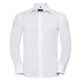 J922M Long Sleeved Tailored Oxford Shirt - White - 17.5