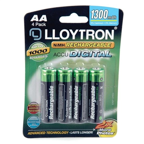 AA Rechargeable Batteries (LY0120) - Pack of 4
