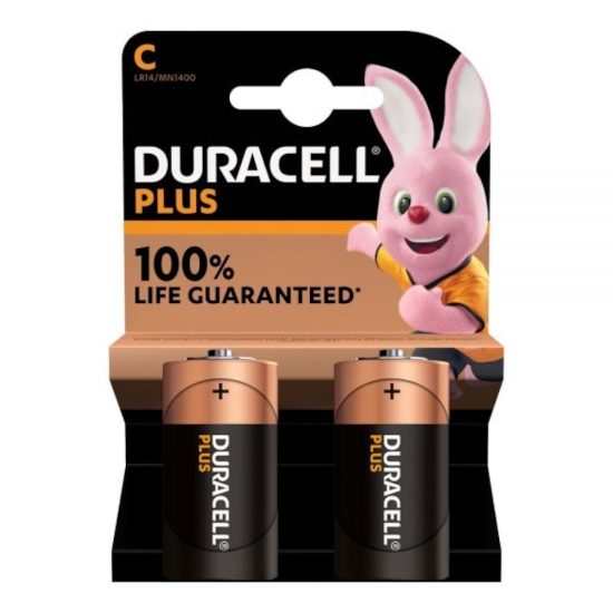 Duracell Plus C Battery - Pack of 2