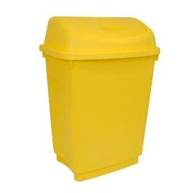 Flip Top Bin - Yellow - 50 Litre