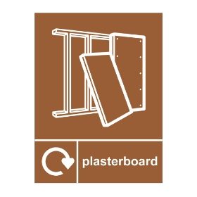 Plasterboard only sign, 600 x 450mm, 1mm Rigid Plastic - from Tiger Supplies Ltd - 570-04-72