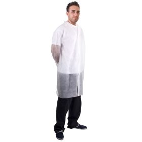 ST Disposable Lab Coats – White - Pack of 50