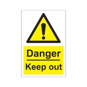 Danger keep out  200mm x 300mm 