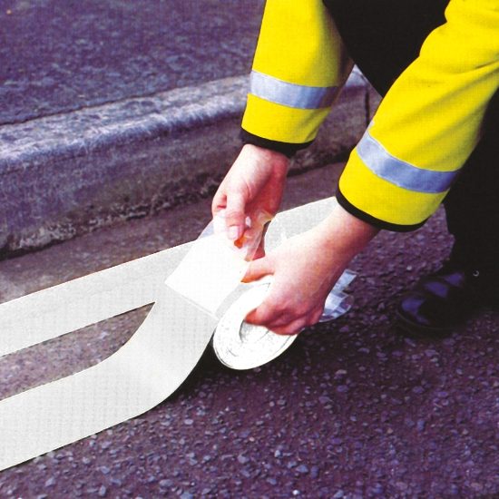 Preformed Thermoplastic Road Markings, White - from Tiger Supplies Ltd - 825-12-6