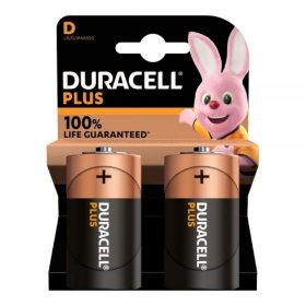 Duracell Plus D Battery - Pack of 2