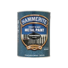 Hammerite Metal Paint - Black- 2.5 Litre